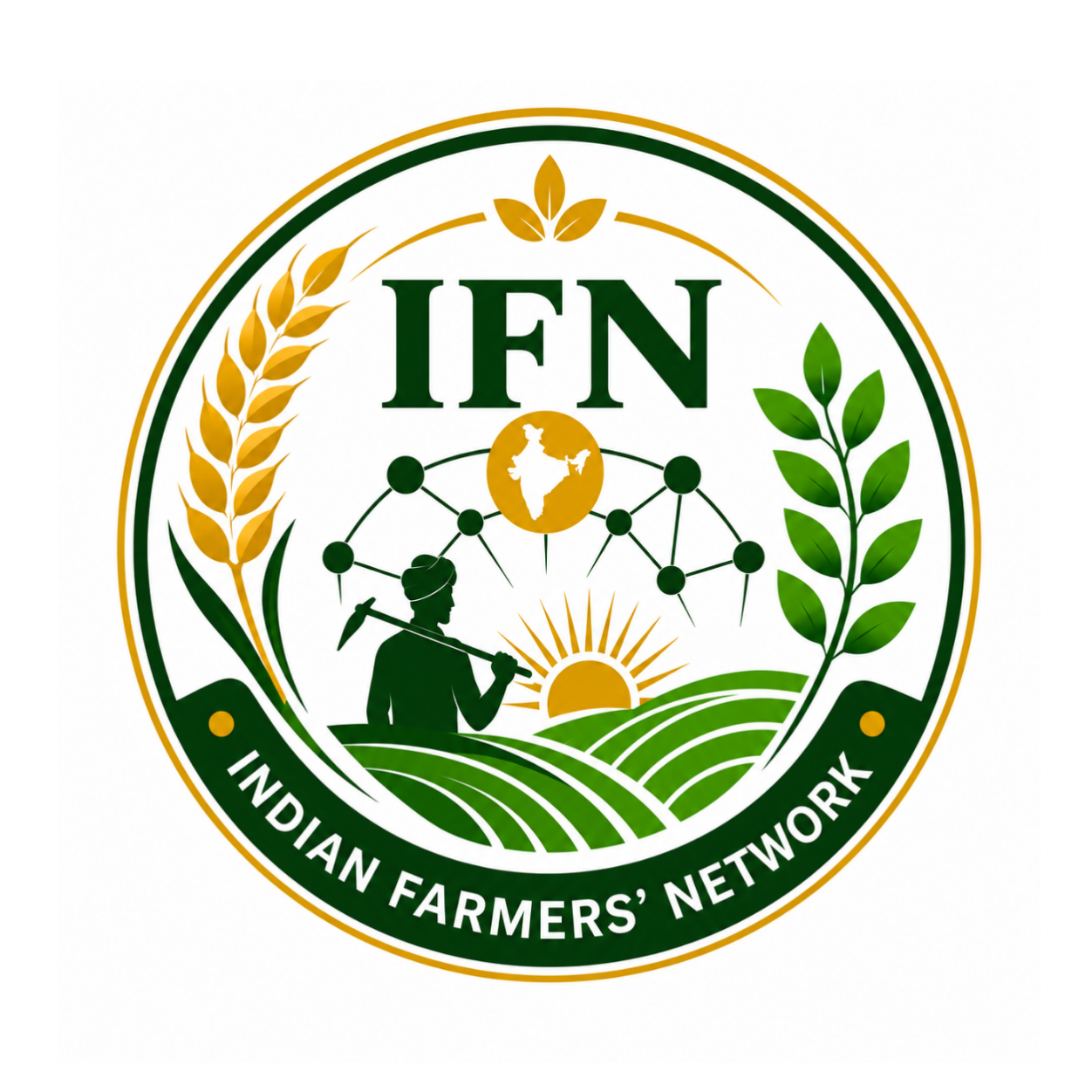 Indian Farmers' Network Logo